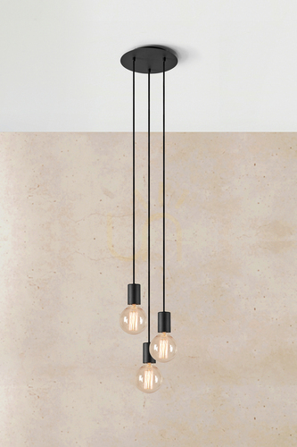 Check Pendant Light Markslojd Cielo 3-Light Black Metal 25 cm 108733