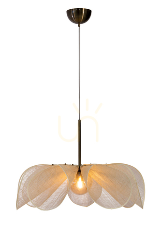 Check Pendant Light Markslojd STYRKA 75 cm Natural Banana Fiber Metal 108661
