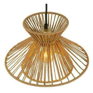 Lucide Tasman Pendant Light Wood Gold Japandi 32 cm 10420/32/72 small 3