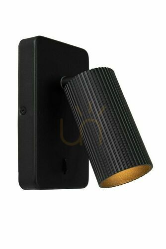 Check Lucide CLUBS Black Modern GU10 LED Wall Lamp 09239/11/30