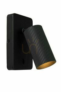 Lucide CLUBS Black Modern GU10 LED Wall Lamp 09239/11/30 small 0