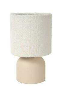 Lucide WOOLLY Beige Cotton Japandi Table Lamp 10516/01/38 small 1