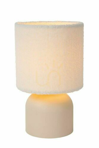Check Lucide WOOLLY Beige Cotton Japandi Table Lamp 10516/01/38