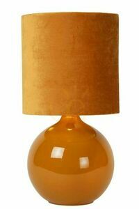 Lucide Esterad Ceramic Cotton Retro Table Lamp E14 10519/81/44 small 0
