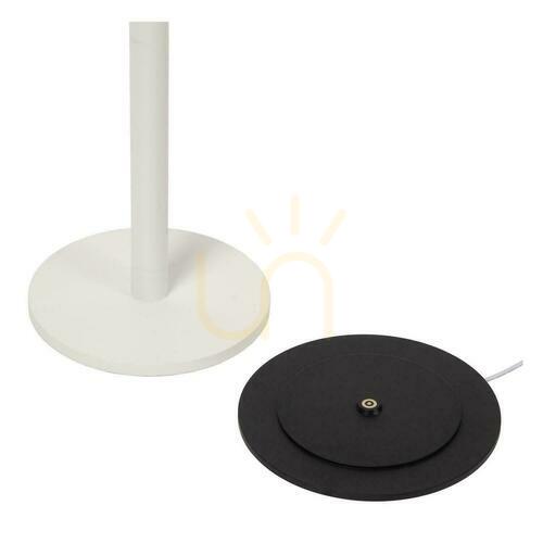 Check Lucide ANTRIM Rechargeable LED Floor Reading Lamp White 120 cm with Wireless Charging Pad 27703/02/31