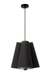 Lucide Gregory Black Rustic Flax Pendant Light 30495/03/30 small 1
