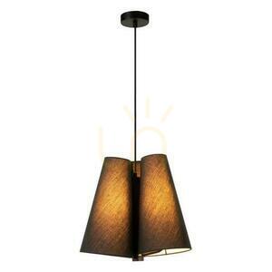 Lucide Gregory Black Rustic Flax Pendant Light 30495/03/30 small 2