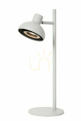 Check Lucide SENSAS White Steel Desk Lamp 30597/01/31