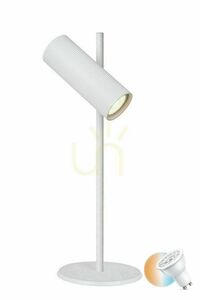 Lucide CLUBS white aluminium GU10 desk lamp, 42 cm 09539/01/31 small 0