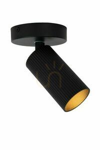 Lucide CLUBS zwart aluminium plafondspot GU10 1-lichts 09939/01/30 small 4
