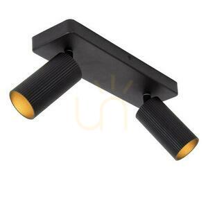 Lucide CLUBS plafondlamp zwart 2-lichts GU10 aluminium 09939/02/30 small 4