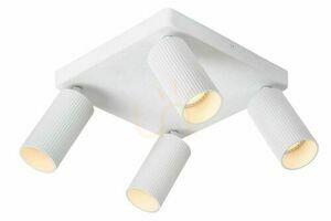 Lucide CLUBS plafondlamp 4x GU10 wit aluminium 24 cm 09939/14/31 small 0