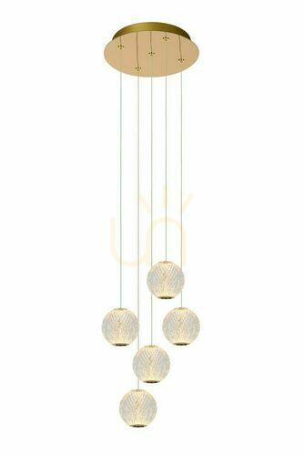 Check Lucide CINTRA Gold LED Pendant Light 32 cm 13499/22/60