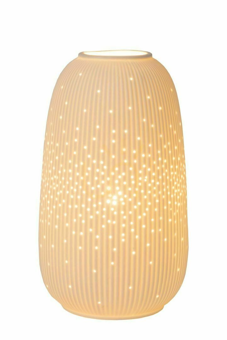 Lucide Flores White Porcelain Japandi Table Lamp 13541/14/31