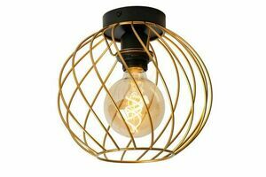 Lucide DANZA Gold Black Metal Plafond 25 cm 21128/25/02 small 0