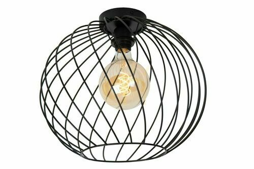 Check Lucide DANZA Plafond Zwart Metaal 40 cm 21128/40/30