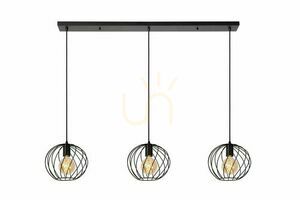 Lucide Danza Black Metal 3-Light Pendant Lamp 21428/03/30 small 0