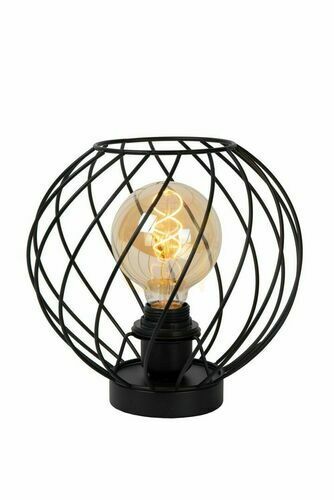 Check Lucide Danza Black Metal Table Lamp E27 25 cm 21528/25/30