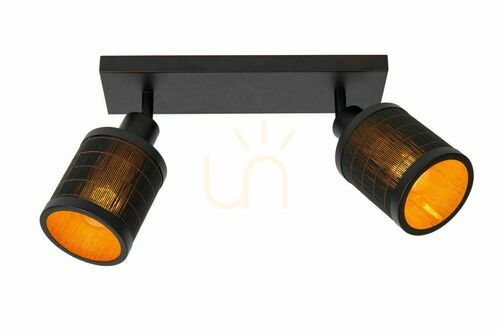 Check Lucide TAGALOG black wood ceiling light 2-light E27 21929/02/30