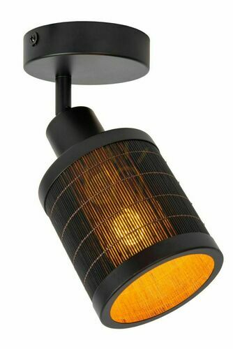 Check Lucide Tagalog Black Wood Metal Wall Lamp E27 21929/01/30