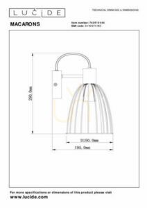 Lucide Macarons Retro Metal Wall Light 74217/01/44 small 3