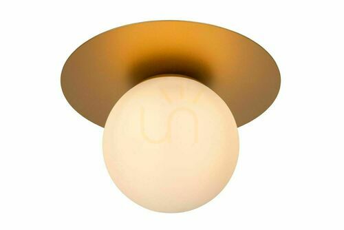 Check Lucide TRICIA gouden glazen plafondlamp 25 cm 79187/01/02