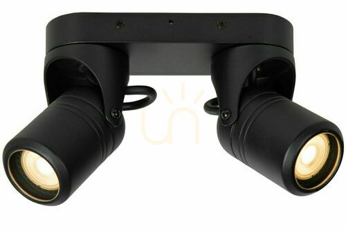 Check Lucide Niort Outdoor Wall Lamp Black Aluminum GU10 2-Light 14825/02/30
