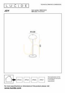 Lucide JOY Outdoor Standing Light White Aluminum IP54 15500/02/31 small 6