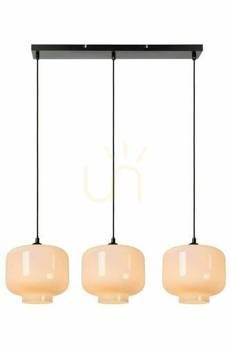 Check Lucide Medine 3-Light Pendant Lamp White Glass 46413/03/61