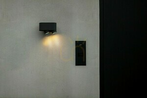 Lutec CYPRES outdoor wall light 2xGU10 7W IP44 dark grey up-down adjustable 6604003118 small 4