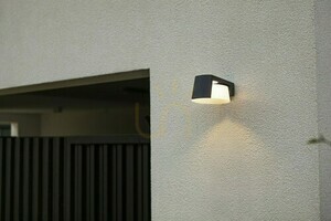 Outdoor Wall Lamp Lutec MOON LED Grey 5206001118 small 4