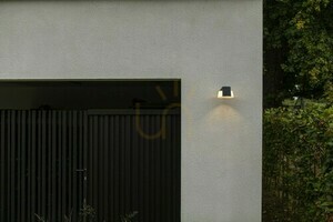 Outdoor Wall Lamp Lutec MOON LED Grey 5206001118 small 5