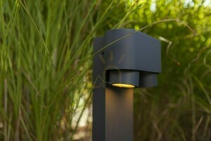Outdoor Post Light Lutec CYPRES 6604004118 Grey Aluminum 75 cm 2-Light small 4