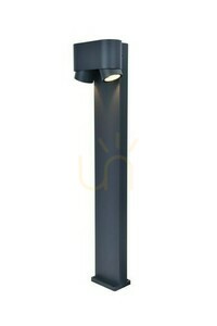 Outdoor Post Light Lutec CYPRES 6604004118 Grey Aluminum 75 cm 2-Light small 11