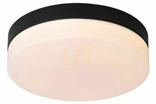 Check Lucide Biskit LED Bathroom Ceiling Light Black 23 cm IP44 79111/24/30