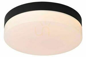 Lucide Biskit LED Bathroom Ceiling Light Black 23 cm IP44 79111/24/30 small 0