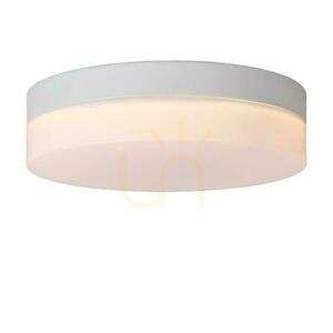 Lucide Biskit white LED bathroom ceiling light 23 cm 12 W IP44 with motion sensor 79111/24/31 small 2
