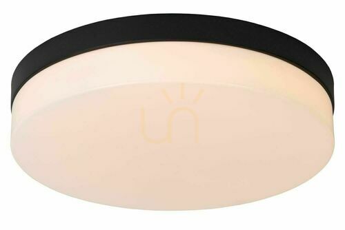 Check Lucide Biskit Black LED Bathroom Ceiling Light 34.5 cm 79111/36/30