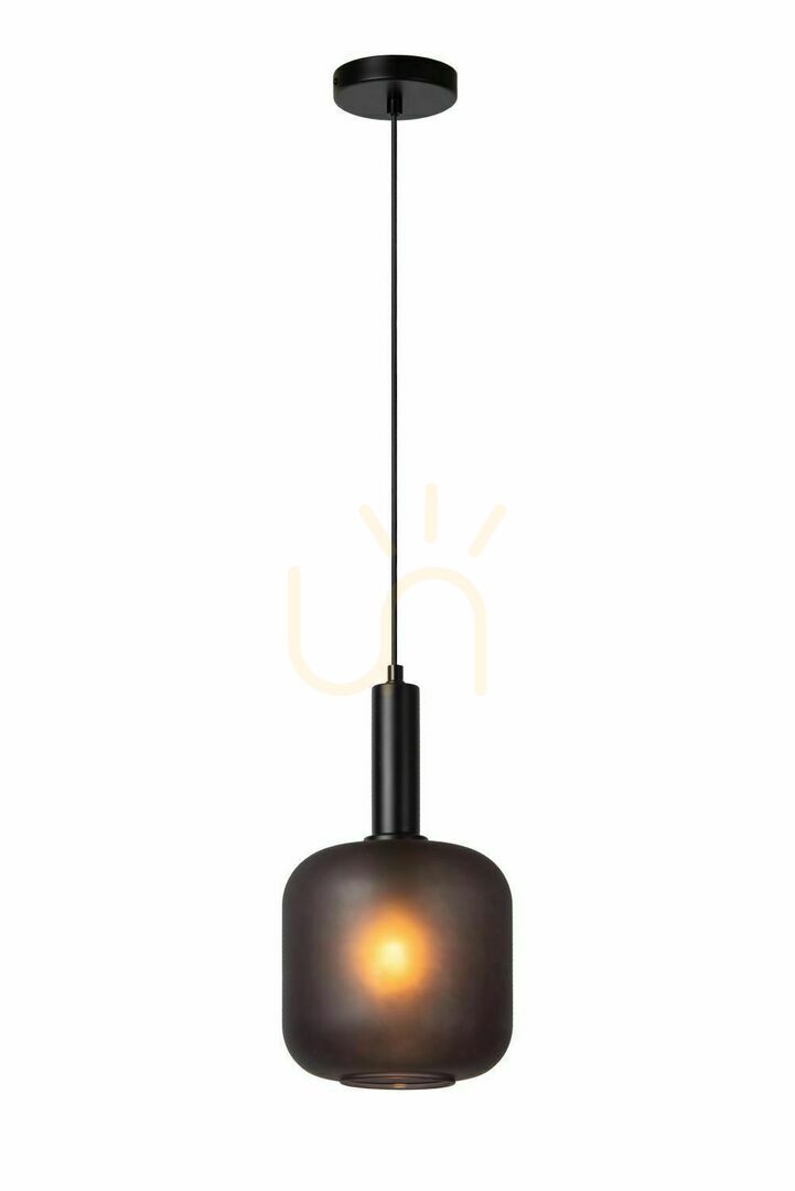 Lucide ELOISE Black Glass Metal Pendant Light 45405/01/30