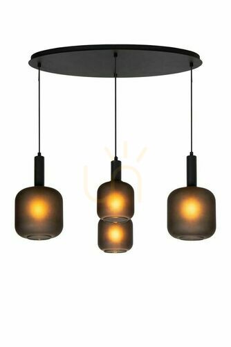 Check Lucide Eloise Black 4-Light Pendant Lamp 45405/04/30