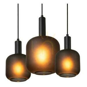Lucide ELOISE Black Glass Metal Pendant Light 7x E27 45405/07/30 small 3