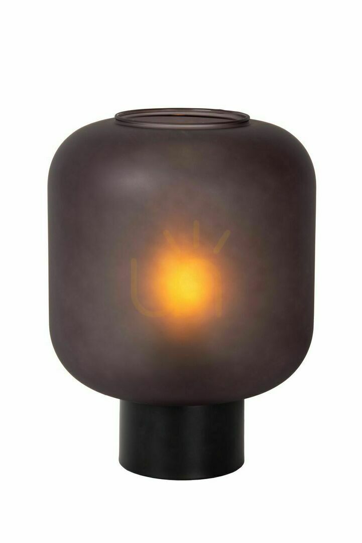 Lucide ELOISE Black Glass Metal Table Lamp 45505/01/30