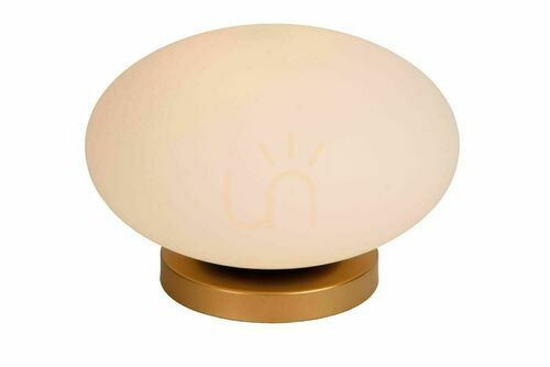 Check Lucide ELYSEE Golden Glass Metal Table Lamp 21530/01/61