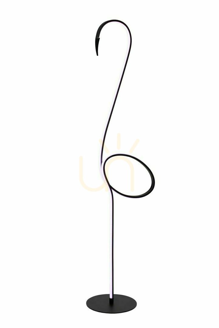 Lucide Flamingo LED Floor Lamp Black Steel 130 cm 05745/14/99