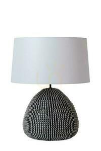 Lucide Maduka Table Lamp Black Japandi Seagrass E27 61 cm 10550/81/30 small 1