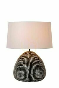 Lucide Maduka Table Lamp Black Japandi Seagrass E27 61 cm 10550/81/30 small 0