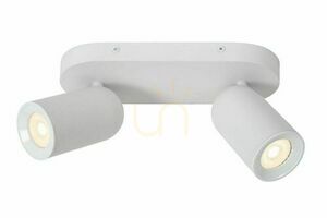 Lucide PUNCH white 2-light GU10 ceiling spotlight 13958/02/31 small 0