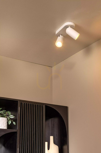 Check Lucide PUNCH white 2-light GU10 ceiling spotlight 13958/02/31