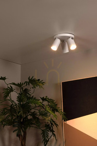 Lucide PUNCH white 3-light GU10 ceiling spotlight, Ø 21 cm, 13958/13/31 small 6