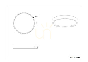 Trio DOHA ceiling light 641310232 small 6